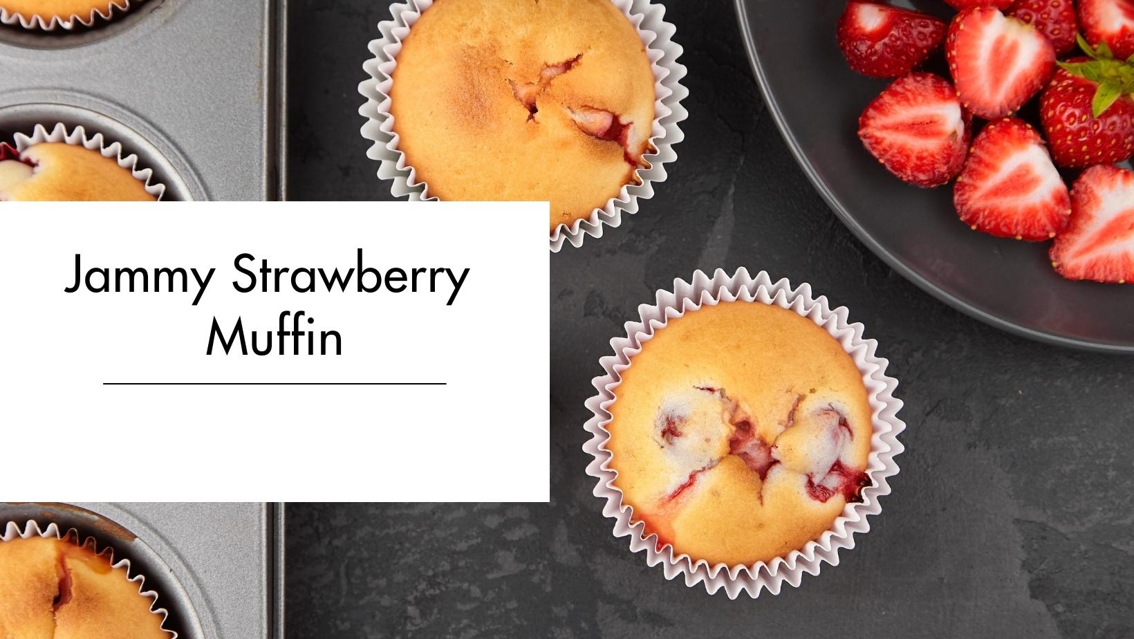 Jammy Strawberry Industrial Muffin