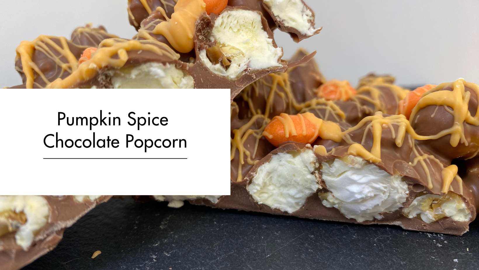 Pumpkin Spice Chocolate Popcorn